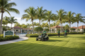 Grounds crew servicing an HOA common area